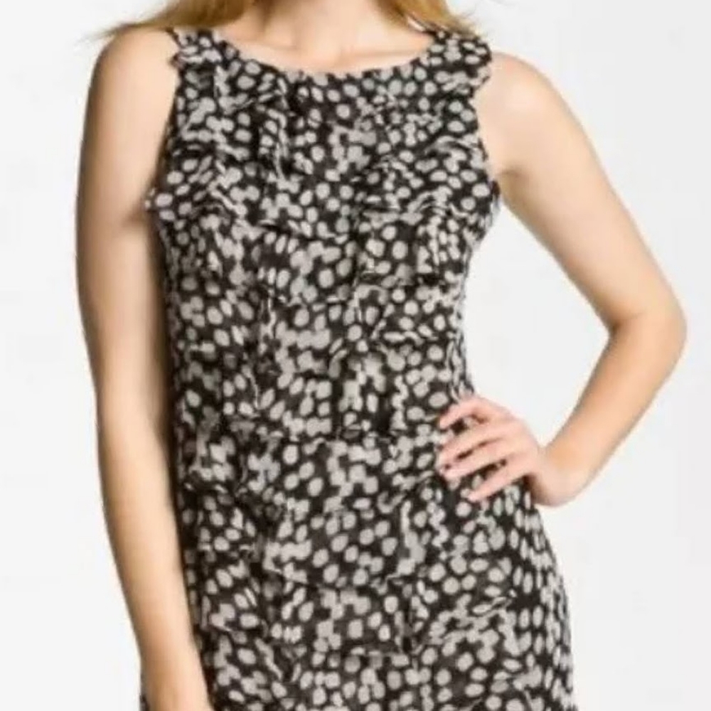 Fun & flirty Adrianna Papell polka dot dress